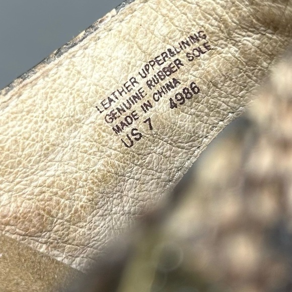 Abeo Darcy Sz 7 Dress Sandal Wedge Platform Slide Adjustabl Snake Print Leather - Picture 11 of 12